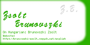 zsolt brunovszki business card